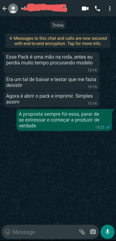 Depoimento de membro do Clube3D